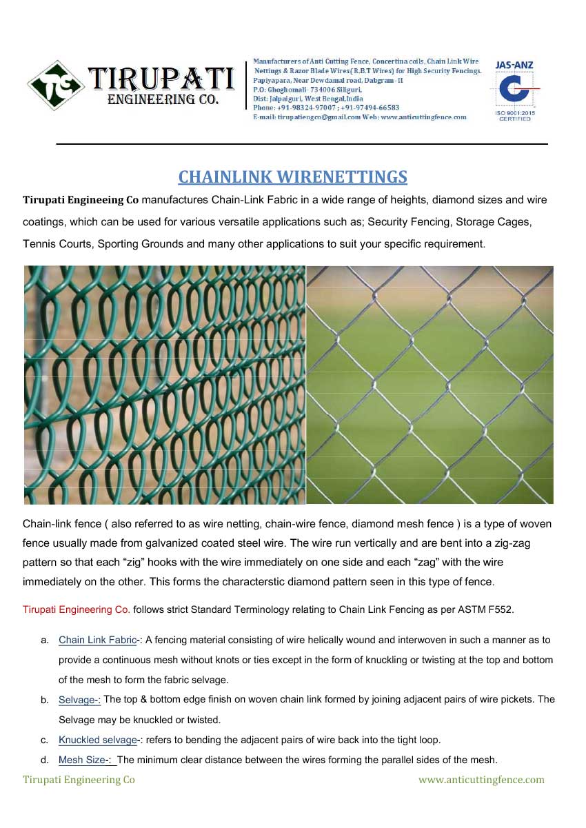 Chainlink Wire Nettings